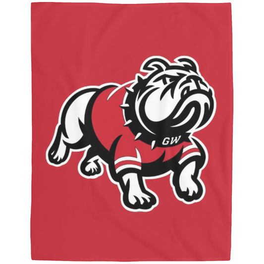 GW Bulldog Cozy Plush Fleece Blanket - 60x80