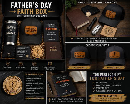 Father’s Day Faith-Based Men’s Gift Box | Choose Your Hat Style | Father's Day Gift